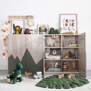 Large Set Of Decor For A Nursery In Jungle Style