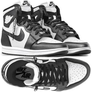 Black And White Nike Air Jordan 1 Retro