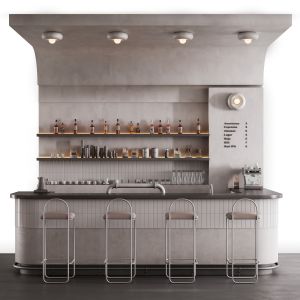 Stylish Bar Counter With Filling