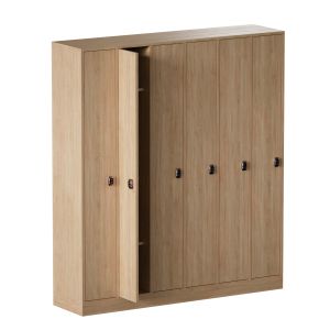 Wooden Locker For Changing Room With Electronic Lo