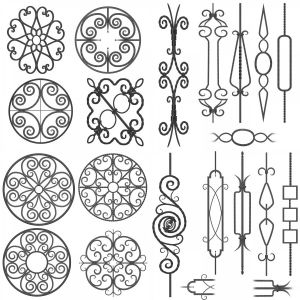 Wrought iron panel collection 03