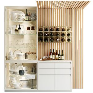 Home Wine Cabinet. Alcohol, Cocktail, Crockery