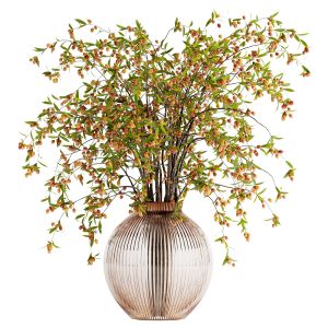 bouquet of bulbous fruit branches inserted into a