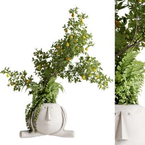 Inserting Plant Bouquets Into Sculptures