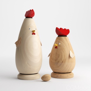 Toy-hen And Rooster_001