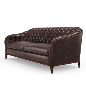 Mozart Leather Stationary Sofa