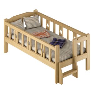 Solid Wood Children Bed
