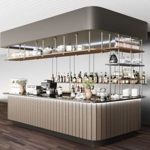 Design Project Of A Large Cafe Or Bar Counter 4