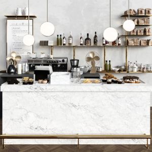 Luxury Coffee Point Design With Marble