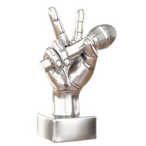 Figurine Hand With Microphone