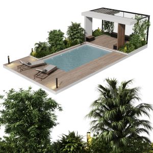 Landscape Furniture With Pool And Roof Garden 23 C