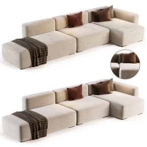 Mags Soft Corner Lounge 3seat Sofa By Hay