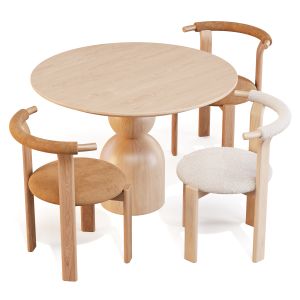 Soho Home - Lowden Table And Zita Chairs