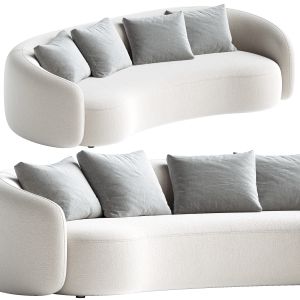 Modern Upholstered 5-seater Boucle Sofa Couch