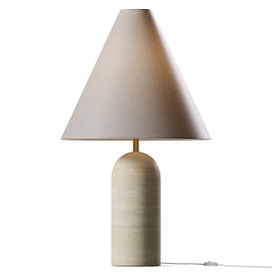 French Travertine Table Lamp I