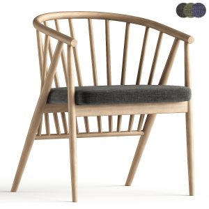 Jenny By Morelato Easy Chair In Hand Turned Ashwo