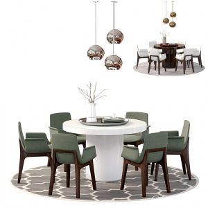 Berkeley 71 Dia Table And Mercer Chair