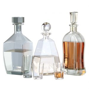 Glass Set Of Decanters