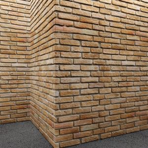 Brick Wall With Corners, Masonry, Brick, Loft