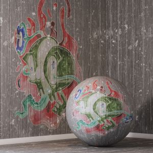 Graffiti 01 - Seamless 4k Texture (in 5 Color)