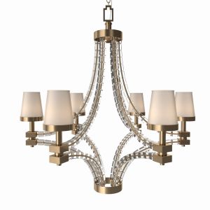 Visual Comfort - Large Crystal Cube Chandelier