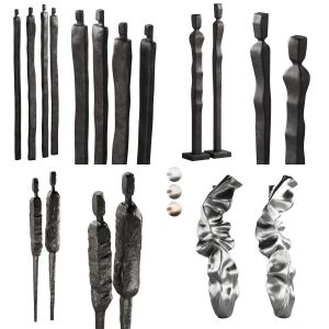 4 in 1 modern abstract scuptures vol.1 with 33% off (4 models for the price of 2,66 models)