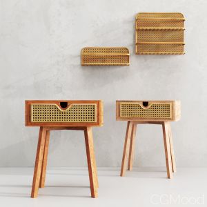 Marte Side Table & Accessories By Urban Outfitters