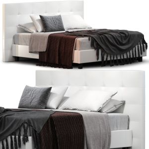 Quadrotto Duplex Lamantin Eco-leather Storage Bed