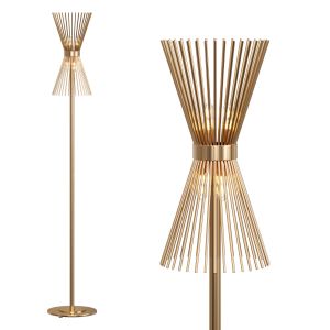 Halo Brass Floor Lamp By Luxdeco