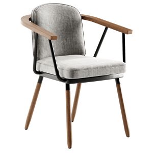 Akka By Parla Upholstered Fabric Chair With Armres