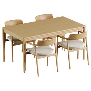 Lenon Extendable Table Alocs Chair