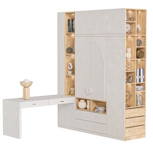 Wardrobe With Decor And Books