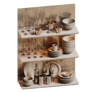Decorative Set Of Dishes For The Kitchen 04