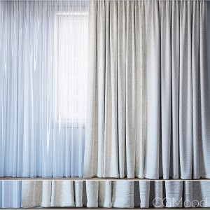 Curtains With Tulle Set 11 | Almira And Tani