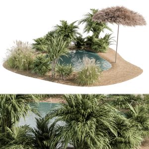 Landscape Furniture Tropical Summer Lake - Set 51