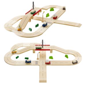 Plan Toys Wooden Road System And Cars