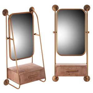 Zuo Modern Peralta Mirror Shelf Gold