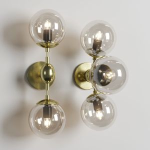 Globe Wall Lamp Fixtures Industrial Style Glass Wa