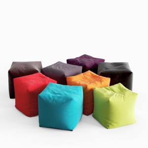 Pouf Coussin Jumbo Bag Cube Collection