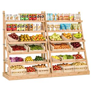 Rack With Products In A Supermarket Or Market