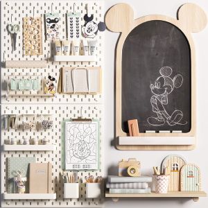 Ikea Skadis Pegboard And Zara Home Mickey Mouse Di