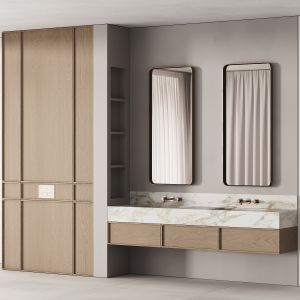 188 Bathroom Furniture 04 Minimal Wood And Marble