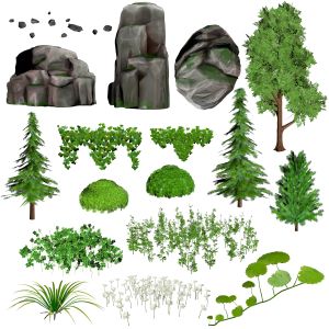 Low Poly Forest Assets