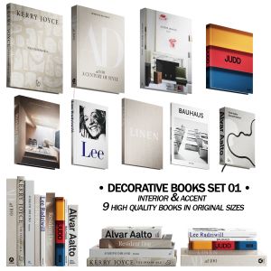 030 Decorative Books Set 01 Neutral 00