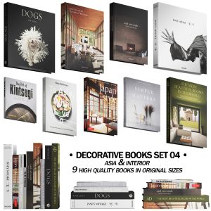 037_decorative Books Set 04 Asia & Interior 00