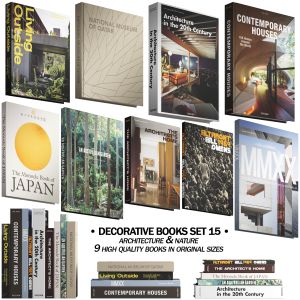 093 Decorative Books Set 15 Arch And Nature 01