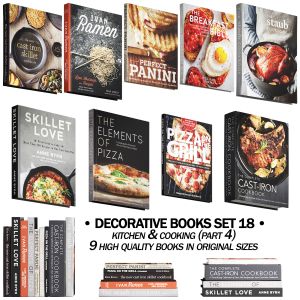 147 Decorative Books Set 18 Kitchen And Cooking P4