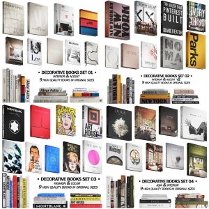 81 Decorative Books set 9 in 1 grand set of famous interior books 28% off (9 for the price of 6,5 — 