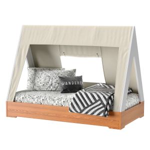 Crate And Kids Wood Tent Bed Set