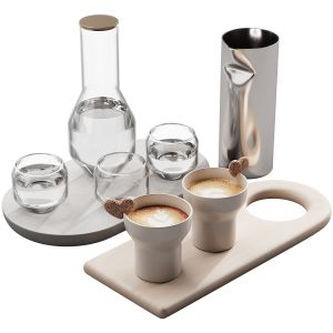 127 Eat And Drinks Decor Set Coffee And Water Kit